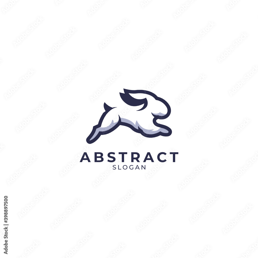 Obraz premium Simple minimalist abstract animal logo design