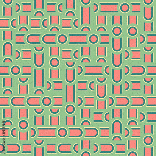 Abstract Geometric Pattern generative computational art illustration