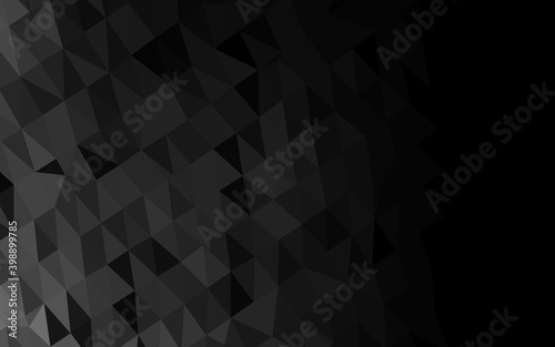 Dark Silver, Gray vector polygon abstract background. A completely new color illustration in a vague style. Completely new template for your business design.