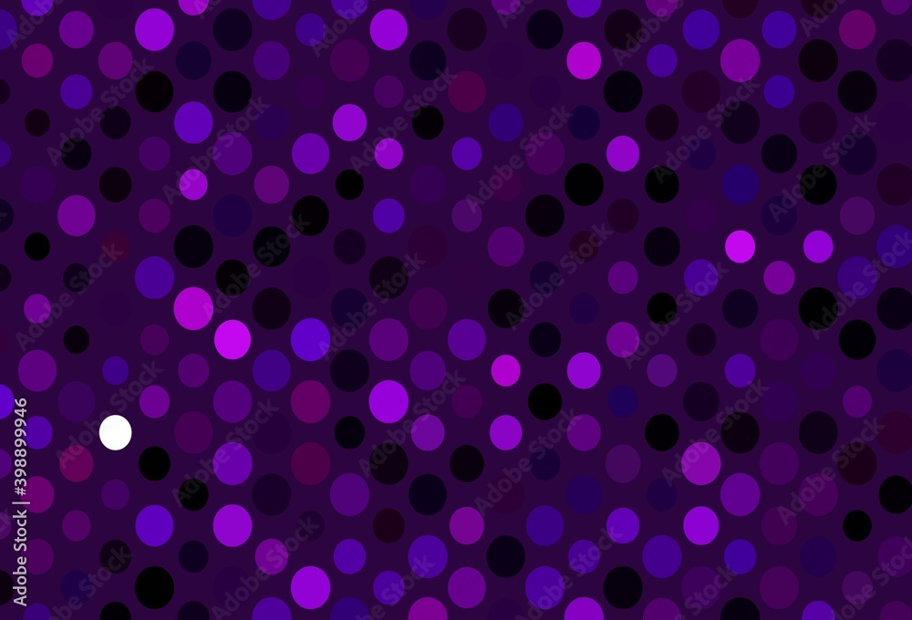 Dark Purple vector backdrop with dots. Dark Purple vector backdrop with dots.