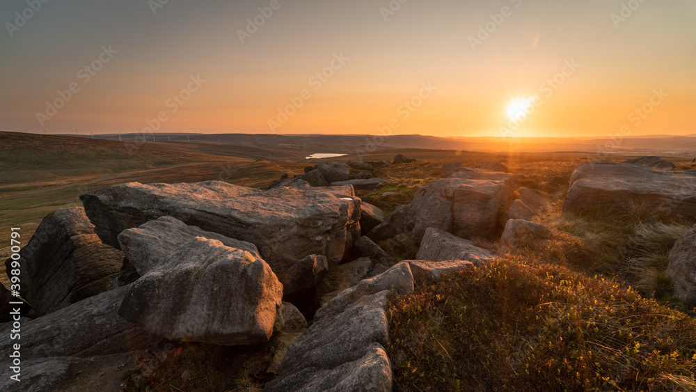 Gorpple Rocks Sunset Landscape
