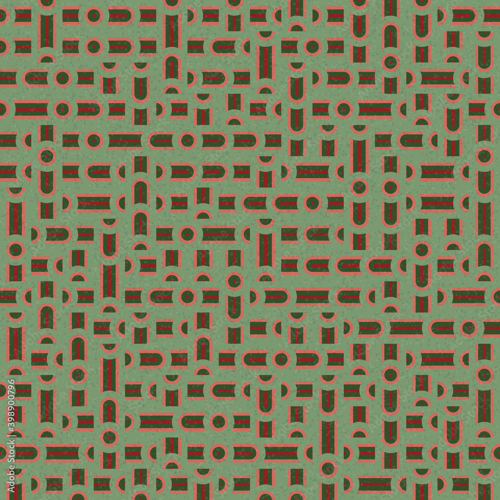 Fototapeta premium Abstract Geometric Pattern generative computational art illustration