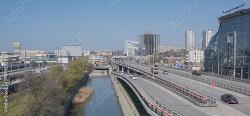  View of the avenue Sievers and Railway Square on April 05; 2016 in Rostov-on-Don photo