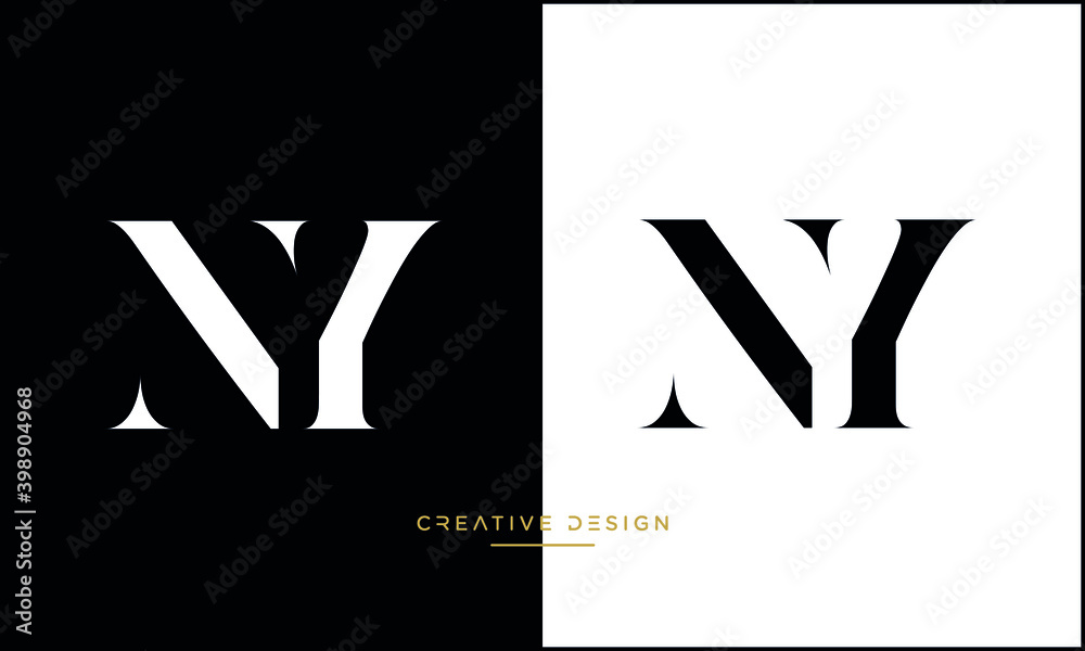 Premium Vector  Yl vector logo yl letters of the alphabet emblem