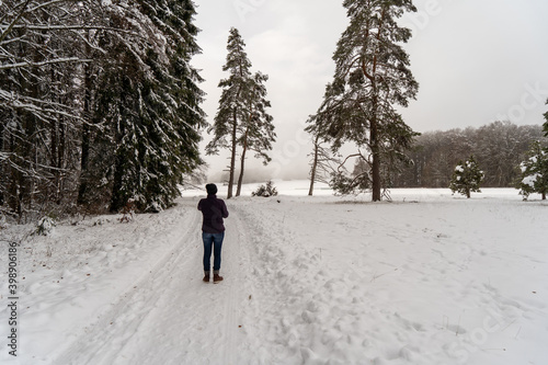 Winterlandschaft auf dem Russberg bei Tuttlingen