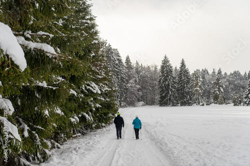 Winterlandschaft auf dem Russberg bei Tuttlingen