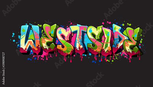 Westside Graffiti Styled Illustration