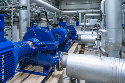 Water pumps in a large power plant