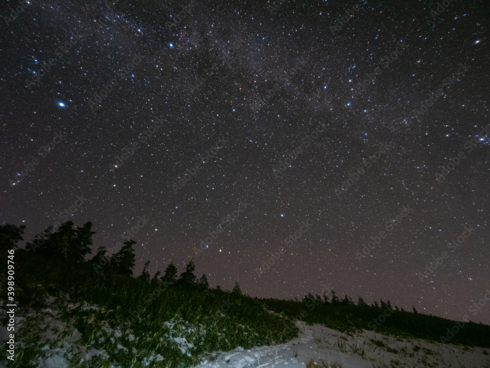 Fototapeta premium mountain star hiking