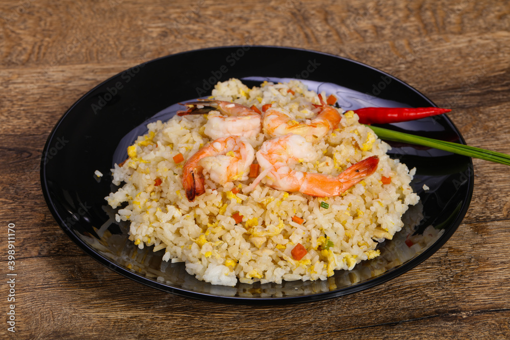 Thai style fried rice with prawn Thai style fried rice with prawn