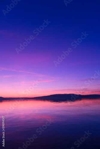 Sonnenuntergang am Bodensee  Insel Reichenau 