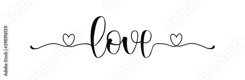 Love lettering. For valentine day. 