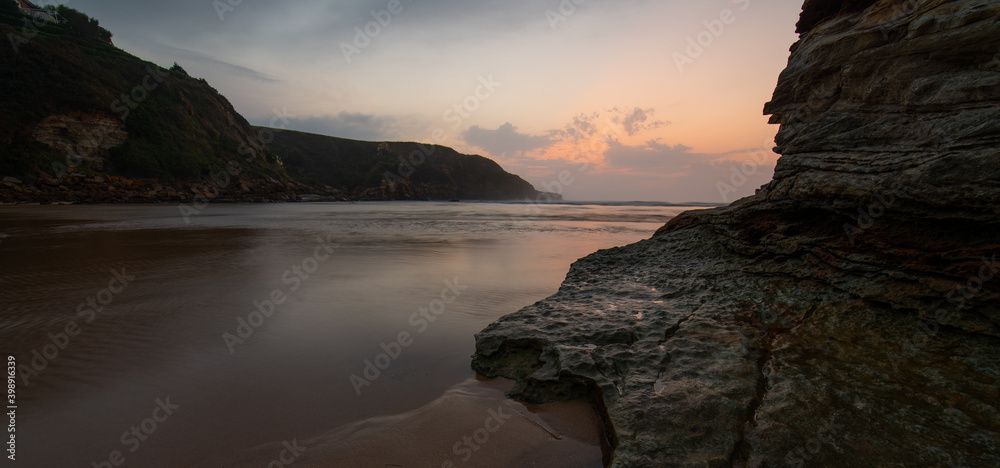 sunset on a beach