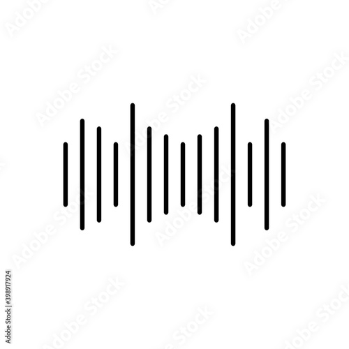 audio track icon element of music icon for mobile concept and web apps. Thin line audio track icon can be used for web and mobile. Premium icon on white background