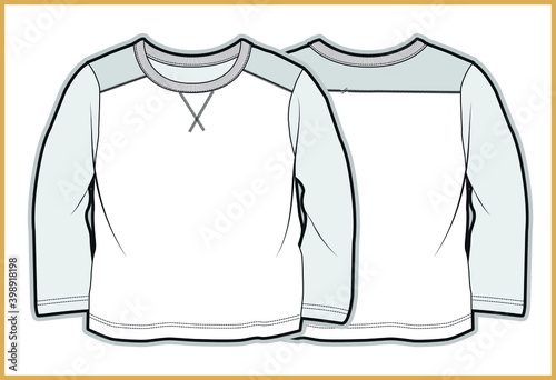 kids clothes flat sketch vector