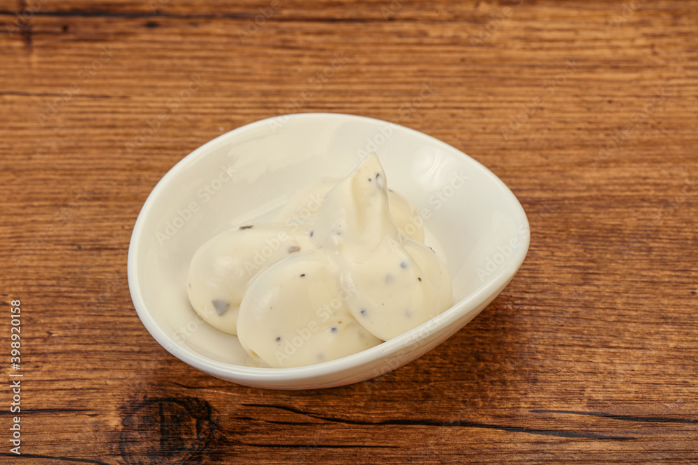 Caesar cream sauce with parmesan and herbs Caesar cream sauce with parmesan and herbs