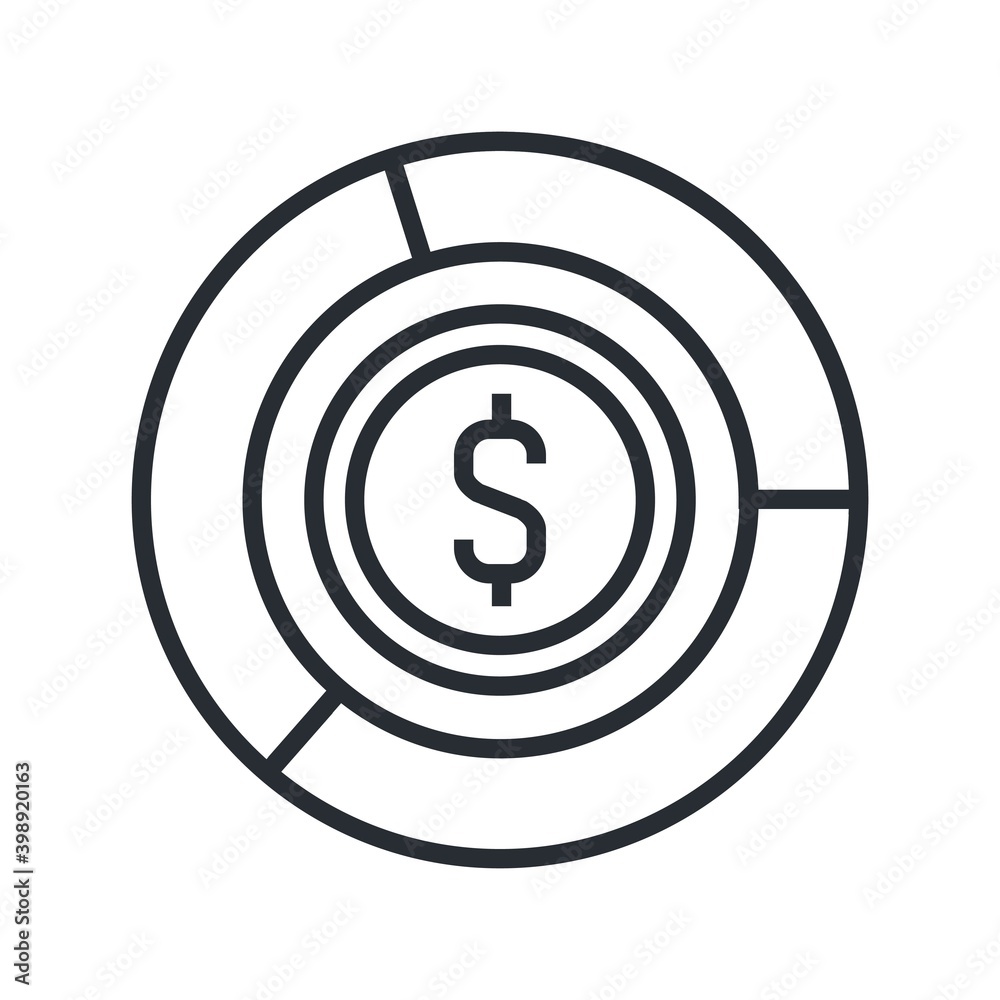 Dollar sign icon. Money icon for business profit, investment, financial growth, savings concept. Dollar sign icon. Money icon for business profit, investment, financial growth, savings concept.
