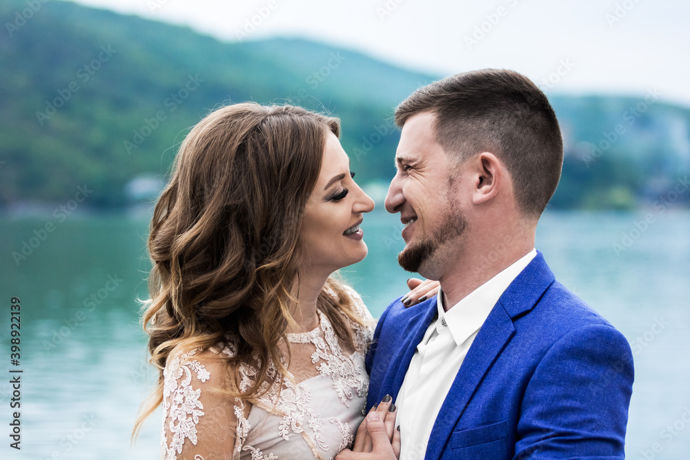 Beautiful young couple. Wedding. A family Beautiful young couple. Wedding. A family