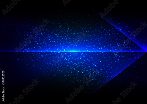 Abstract vector arrow blue lighting background design. illustration vector design.