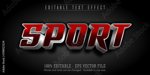Sport text, sport style editable text effect