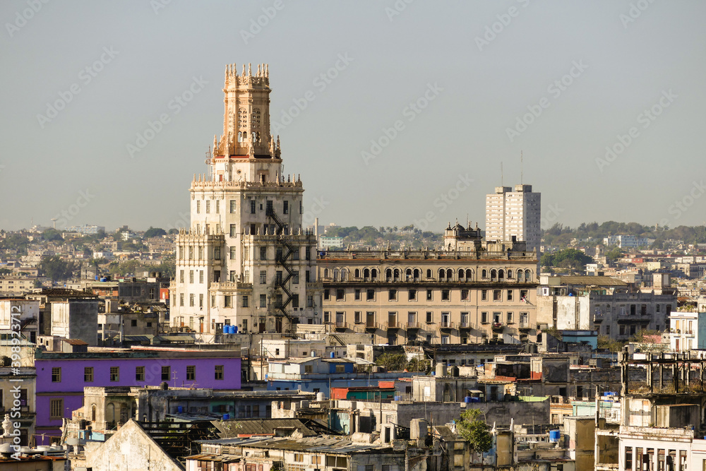 Cuba view of Havana from a balcony of the Havana hotel Cuba view of Havana from a balcony of the Havana hotel