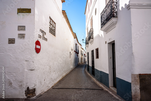 view of typical street in andalucia. spain © marinzolich