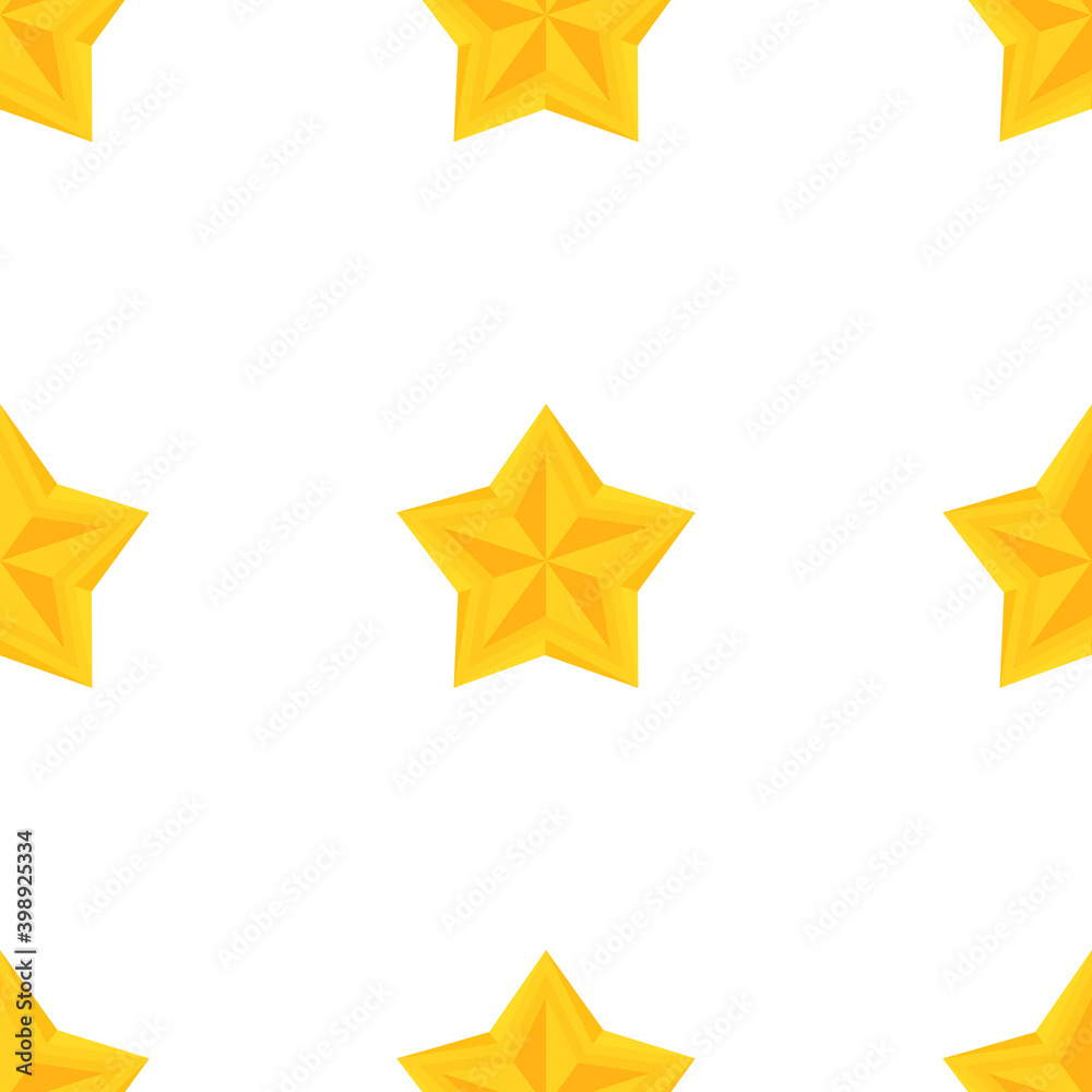 Seamless pattern with a gold star. Suitable for backgrounds, wrapping paper, prints and books. Vector. Seamless pattern with a gold star. Suitable for backgrounds, wrapping paper, prints and books. Vector.