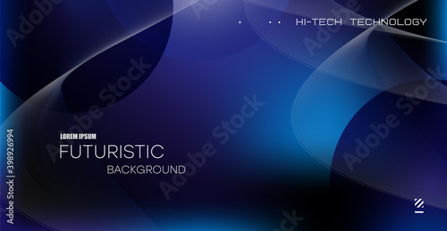 Abstract background with wavy lines and highlights. Bright abstract banner for design of invitation, party, holiday, festival, flyer, poster, banners.