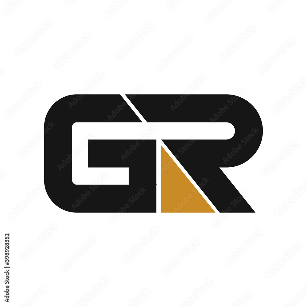 initial letter gr or rg logo vector design template - obrazy, fototapety, plakaty 