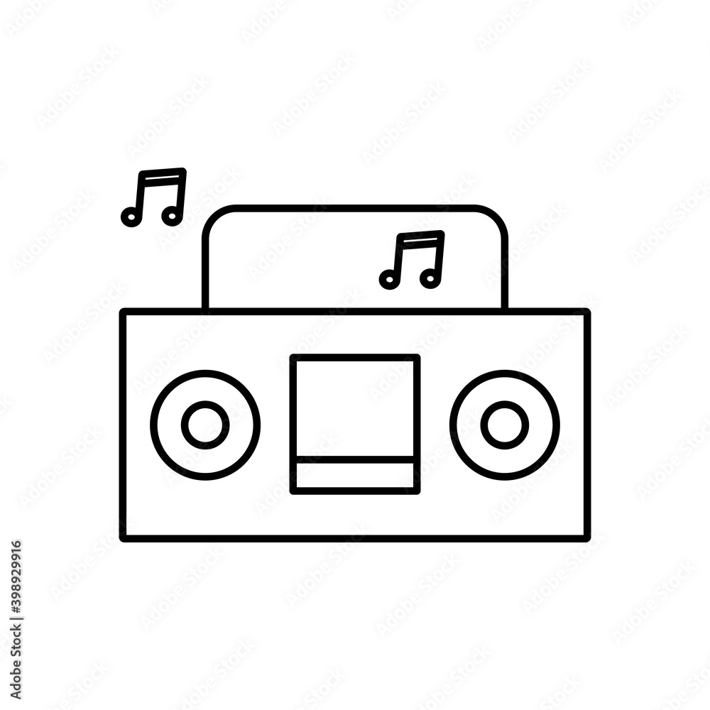 boombox icon element of camping icon for mobile concept and web apps. Thin line boombox icon can be used for web and mobile. Premium icon on white background boombox icon element of camping icon for mobile concept and web apps. Thin line boombox icon can be used for web and mobile. Premium icon on white background