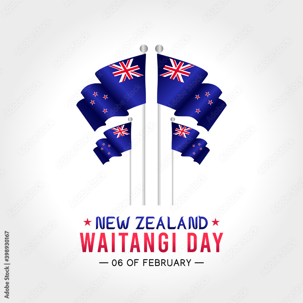 vector graphic of new zealand waitangi day good for new zealand