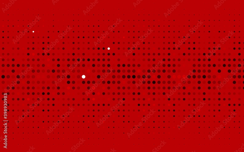 Light Red vector template with circles. Glitter abstract illustration with blurred drops of rain. Pattern for ads, booklets.