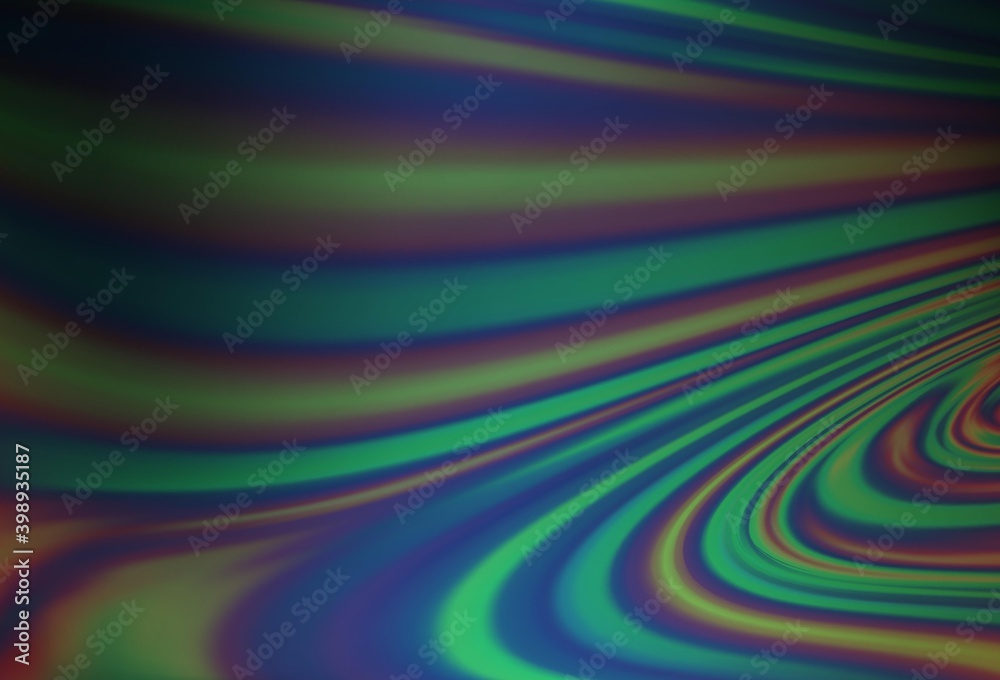 Dark Blue, Green vector pattern with lava shapes. Dark Blue, Green vector pattern with lava shapes.
