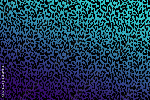Abstract background illustration of black and blue animal print 