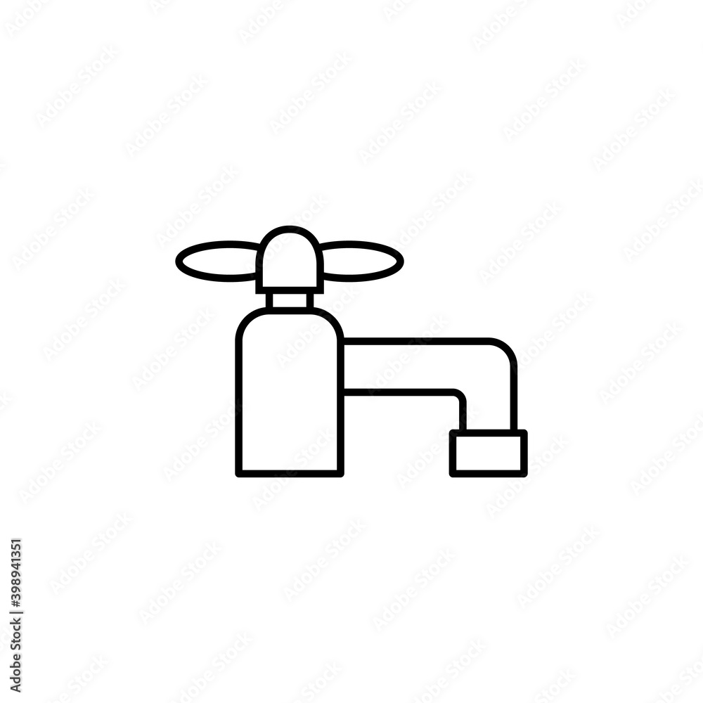 water tap icon element of plumbing icon for mobile concept and web apps. Thin line water tap icon can be used for web and mobile. Premium icon on white background water tap icon element of plumbing icon for mobile concept and web apps. Thin line water tap icon can be used for web and mobile. Premium icon on white background