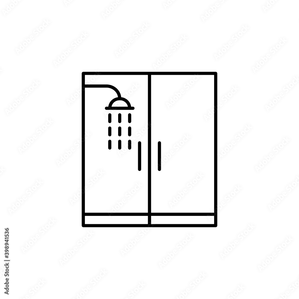 shower cabin icon element of plumbing icon for mobile concept and web apps. Thin line shower cabin icon can be used for web and mobile. Premium icon on white background shower cabin icon element of plumbing icon for mobile concept and web apps. Thin line shower cabin icon can be used for web and mobile. Premium icon on white background