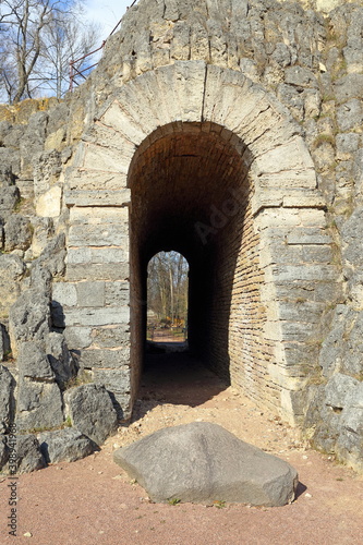 Attractions of the Alexander Park in the city of Pushkin near St. Petersburg photo