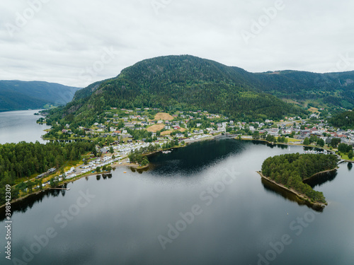 Bilde på lerret The Norwegian town of Fagernes