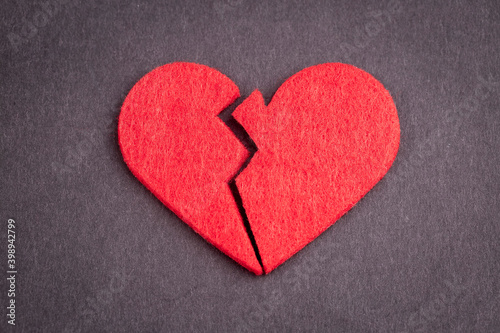 Broken heart figure, sadnes...