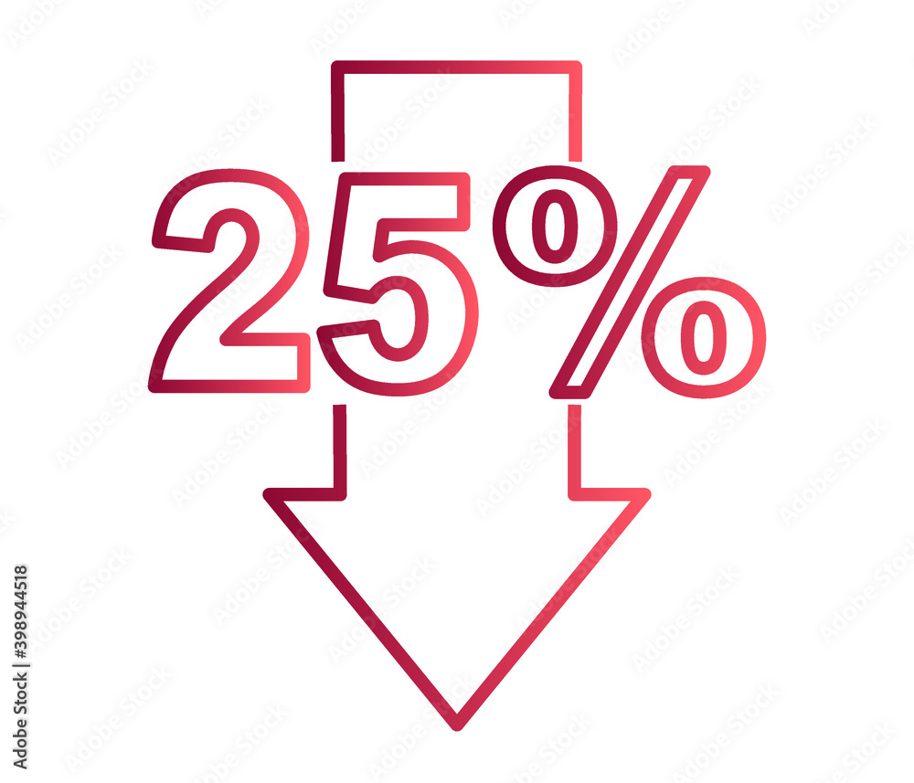 Percent down line icon isolated on background. Sale Banner Template Design. Special Offer Banner Vector Illustration. illustration.
Percent down line icon isolated on background. Sale Banner Template Design. Special Offer Banner Vector Illustration. illustration.