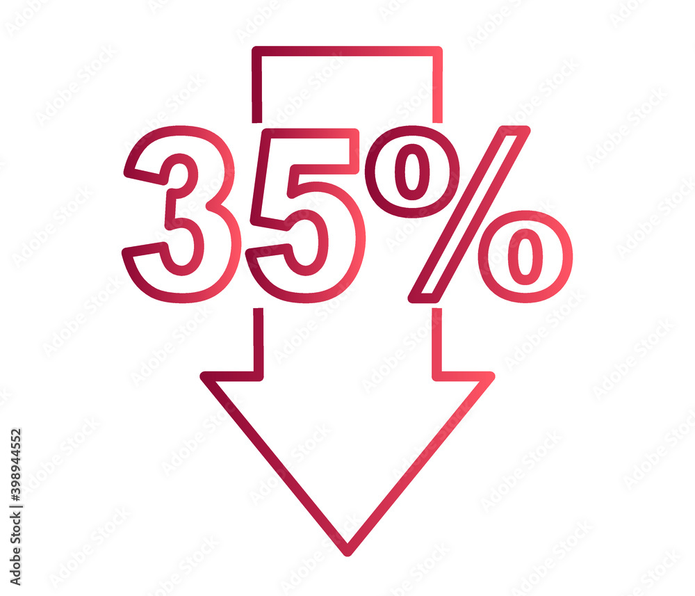 Percent down line icon isolated on background. Sale Banner Template Design. Special Offer Banner Vector Illustration. illustration.
Percent down line icon isolated on background. Sale Banner Template Design. Special Offer Banner Vector Illustration. illustration.