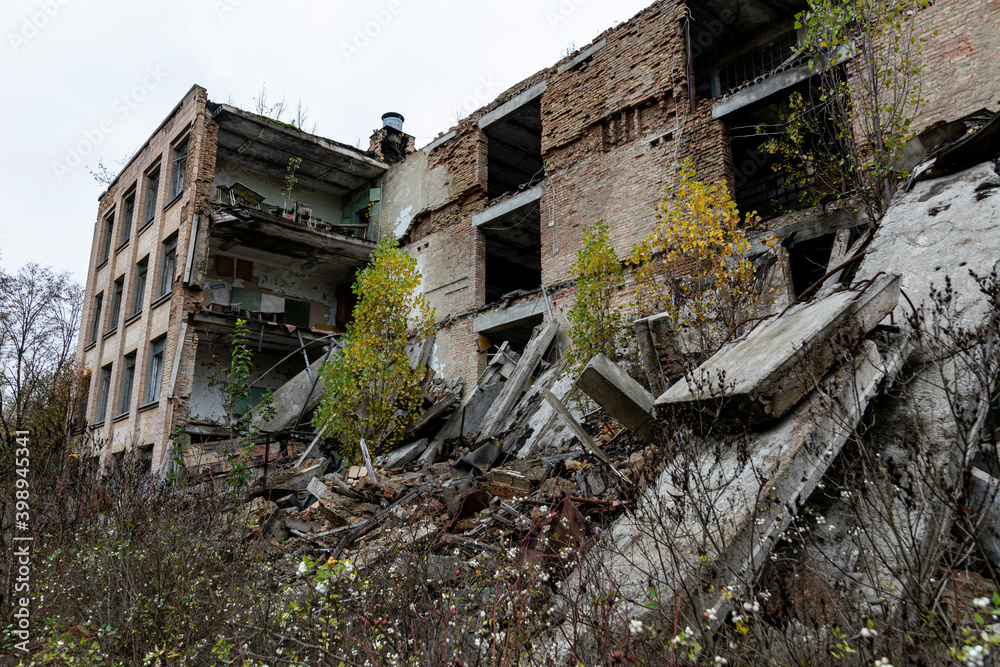 Abandoned Decaying Buildings Of The Soviet Era In The Chernobyl ...