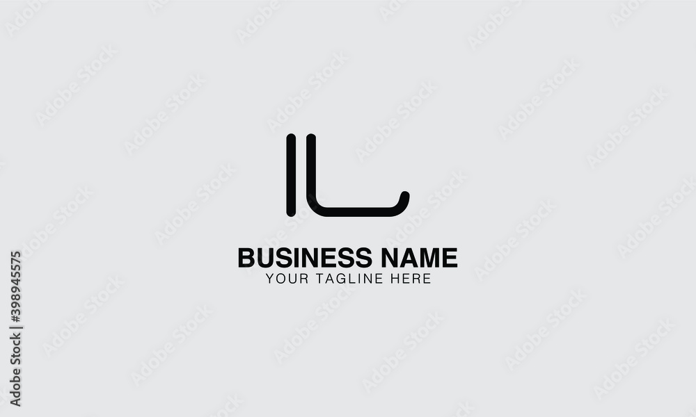 IL I L initial modern minimal creative logo vector template image Stock ...