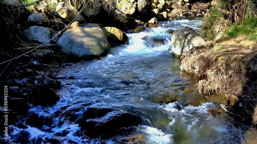 mountain river in the early morning in cyprus