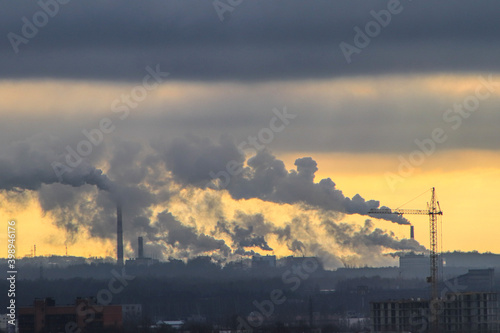 smoke from a factory