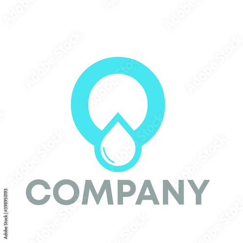 water drop logo design