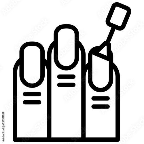 Nal paint line icon design 