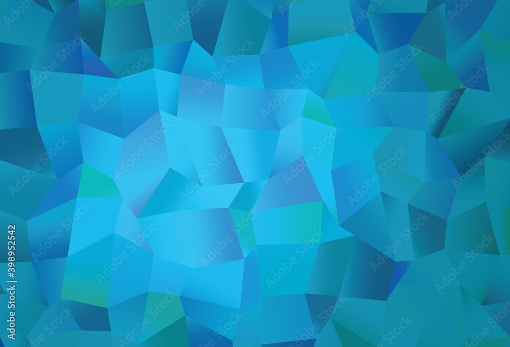 Light BLUE vector cover with polygonal style. Light BLUE vector cover with polygonal style.