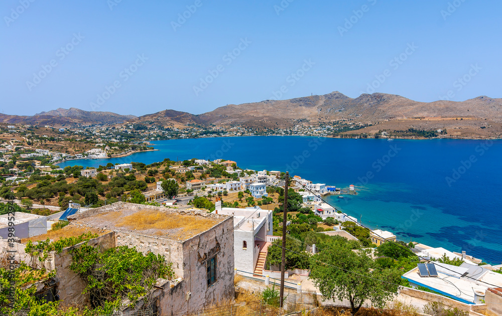 Agia Marina Village in Leros Island, Greece