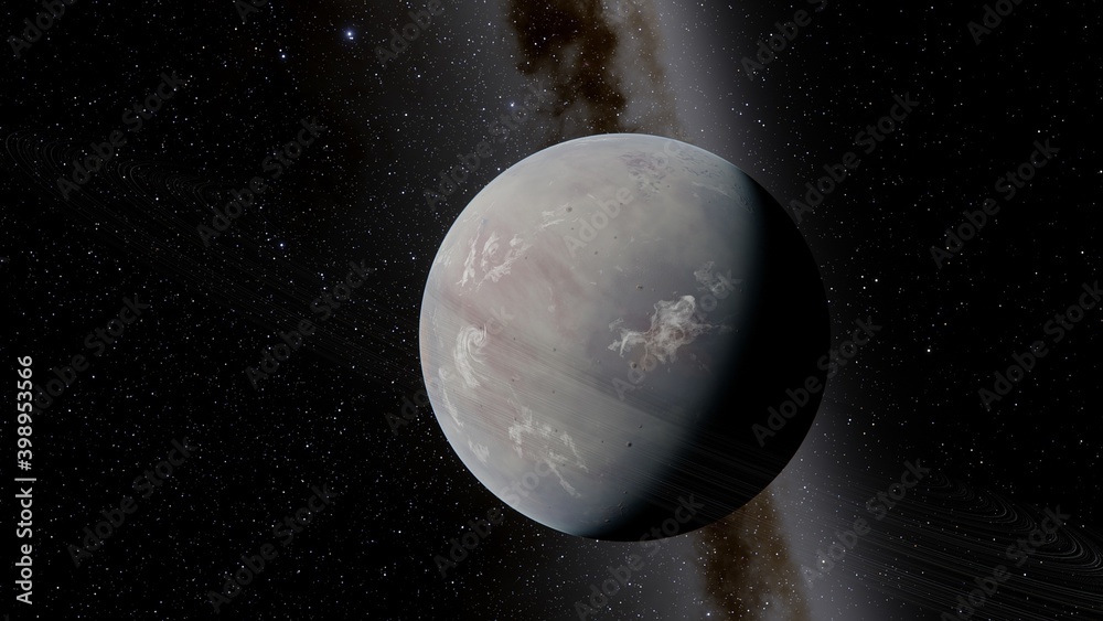 Planets and galaxy, science fiction wallpaper. Beauty of deep space. Billions of galaxy in the universe Cosmic art background 3d render
